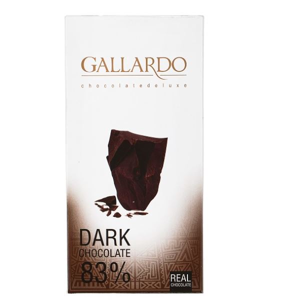 تصویر پیشفرض - شکلات تلخ 83 درصد گالاردو 100 گرمی فرمند