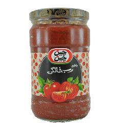 رب گوجه فرنگی خانگی شیشه ای 700 گرمی چین چین