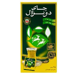 چای سبز کیسه ای 25 عددی دو غزال