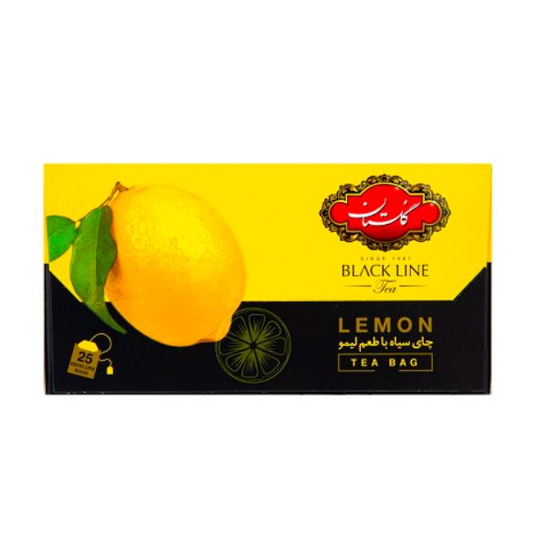 تصویر پیشفرض - چای سیاه کیسه ای با طعم لیمو 25 عددی گلستان 